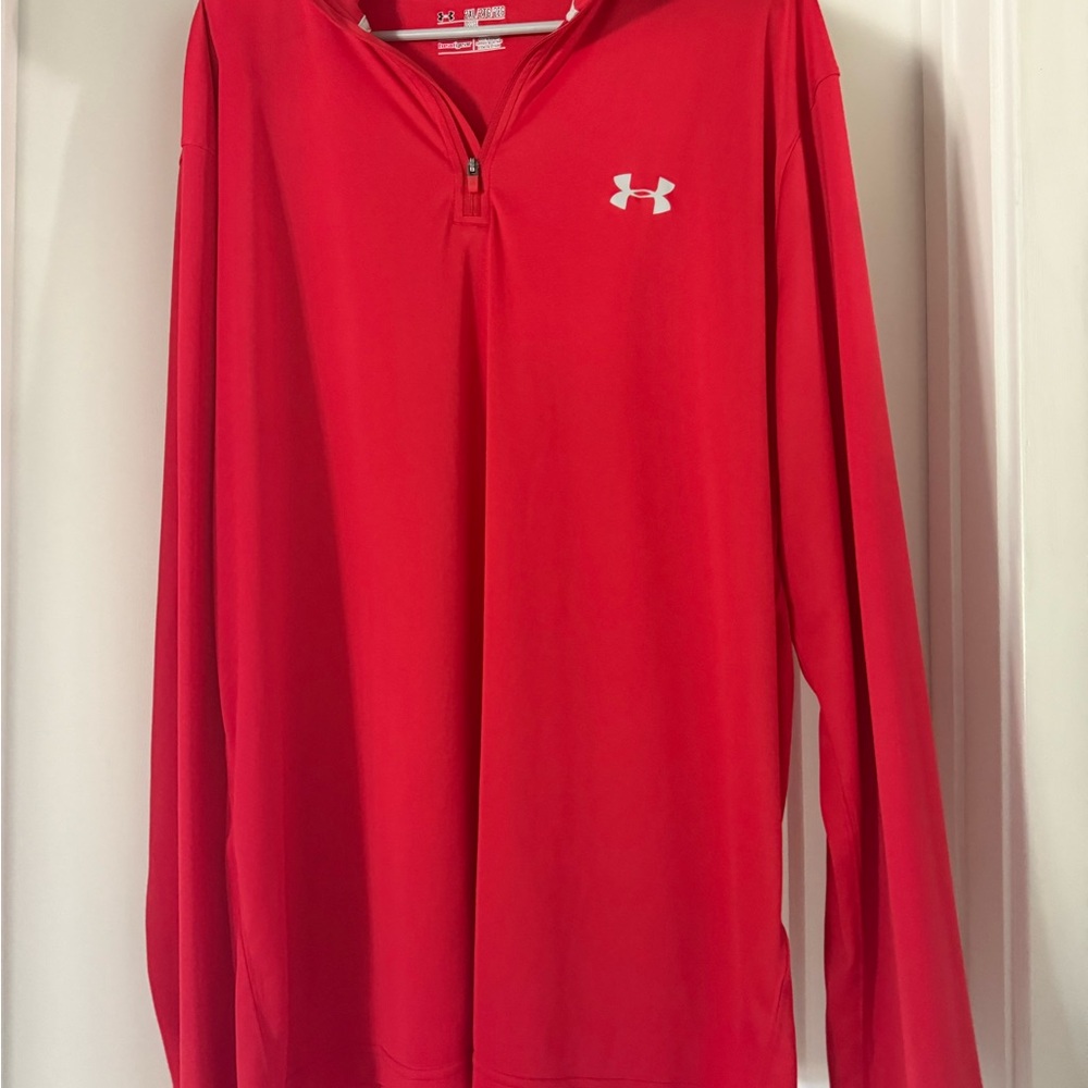 Under Armour Scarlet HeatGear Pullover